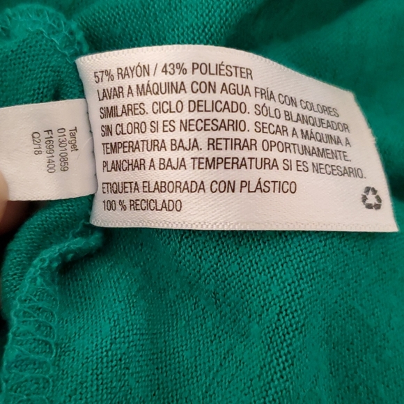 Universal Thread Sleevless V-neck Wrap Top Grn - Picture 6 of 7